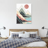 Serene Peaks Canvas Afdruk (Insitu (Slaapkamer))