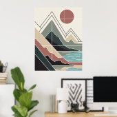 Serene Peaks Poster (Thuiskantoor)
