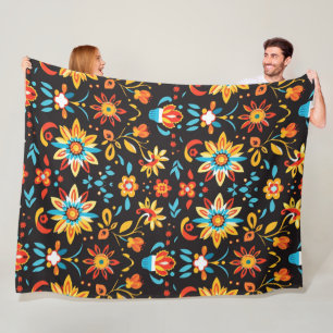 Serene Petal Patterns 60x80 Fleece Deken