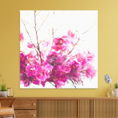Serene Pink Phalaenopsis Orchid Triptych Canvas Afdruk (Insitu (Woonkamer))