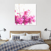 Serene Pink Phalaenopsis Orchid Triptych Canvas Afdruk (Insitu (Slaapkamer))