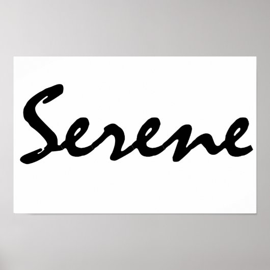 Serene Poster (Voorkant)