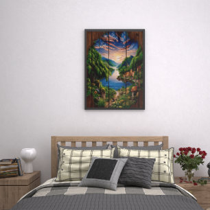 Serene reflecties: een portret van de meren poster