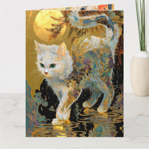 Serene Rinpa Kat Japanse Gouden Zen Kaart