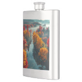 Serene River Shore Reflection Nature Art  Flacon (Links)