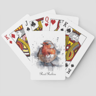 Serene Robin, op maat gemaakt Pokerkaarten