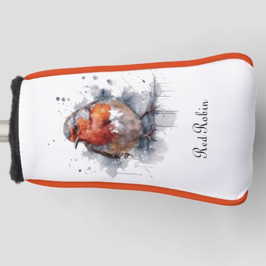 Serene Robin, op maat Golfheadcover (Voorkant)