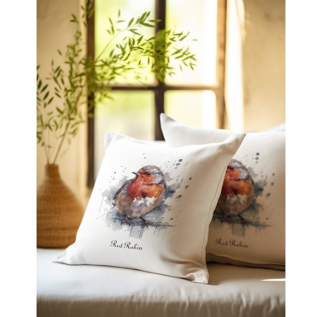 Serene Robin, op maat Kussen (Creator heeft geüpload)