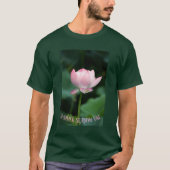 Serene Roze Lotus Bloem Zomer Seizoen Custom T-shirt (Voorkant)