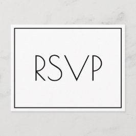Serene RSVP-Briefkaart Briefkaart