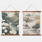 Serene rust Japans thema Hangend Wandkleed (Dubbel)