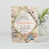 Serene rust Japans thema Kaart (Staand voorkant)