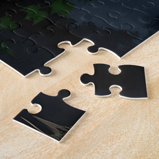 Serene rustige Boeddhafontein Legpuzzel (Zijkant)