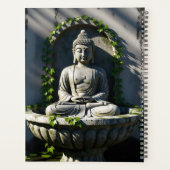 Serene rustige Boeddhafontein Planner (Achterkant)