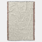 Serene Sage Green | bloesem Rozen Deken (Voorkant Verticaal)