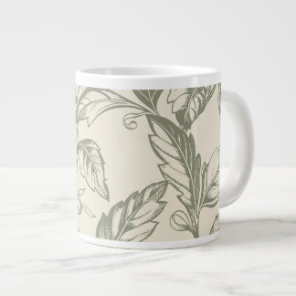 Serene Sage Green | Rustic Vine Charm Cottagecore Extra Grote Beker
