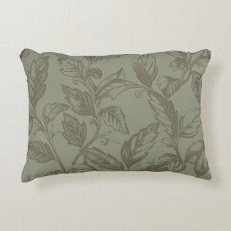 Serene Sage Green | Vetgedrukte botanische verklar Accent Kussen