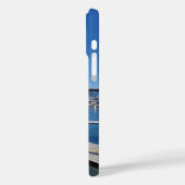 Serene Sailboat Marina Blue Sky Telefoonhoesje Case-Mate iPhone Case (Achterkant / Links)