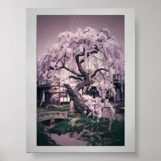 Serene Sakura Tree Poster (Voorkant)