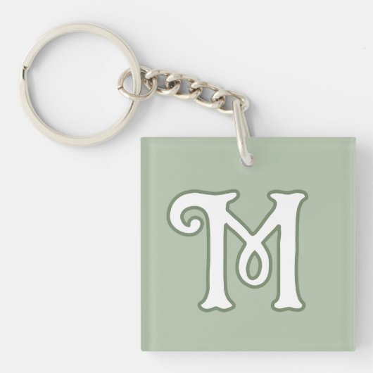 Serene salie monogram sleutelhanger (voorkant)