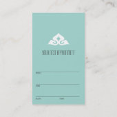 Serene Salon Aqua Appointment Afsprakenkaartje (Achterkant)