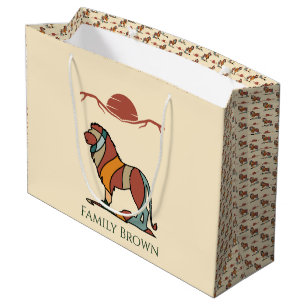 Serene Savanna Vriendelijke Leeuw Aangepaste Famil Groot Cadeauzakje