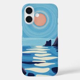 Serene Seascape Design iPhone 16 Hoesje