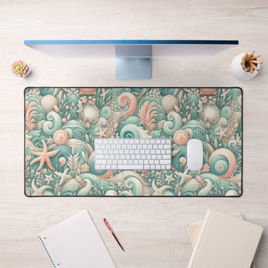 Serene Seashore Fils : Pastel Ocean Whispers (Bureau 1)
