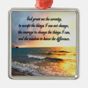 SERENE SERENITEIT GEBED ZONSOPGANG FOTO ONTWERP METALEN ORNAMENT