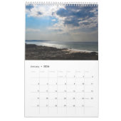 Serene Shores 2025 Kalender medium van één pagina (Jan 2026)