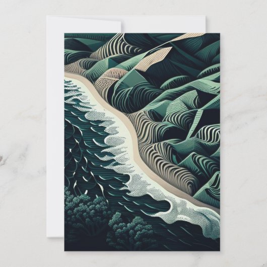 Serene Shores Bedankkaart (Voorkant)