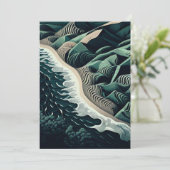 Serene Shores Bedankkaart (Staand voorkant)