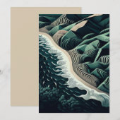 Serene Shores Bedankkaart (Voorkant / Achterkant)