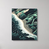 Serene Shores Canvas Afdruk (Voorkant)