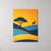 Serene Silhouetten Canvas Afdruk (Voorkant)