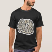 Serene Sleeping Snow Leopard T-Shirt (Voorkant)