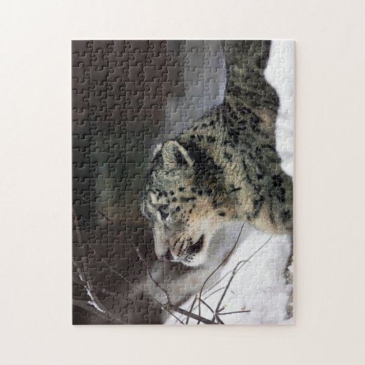Serene Snow Leopard Legpuzzel (Verticaal)
