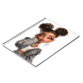 Serene Sparkle Muse Spiral Photo Notebook Notitieboek (Linkerzijde)