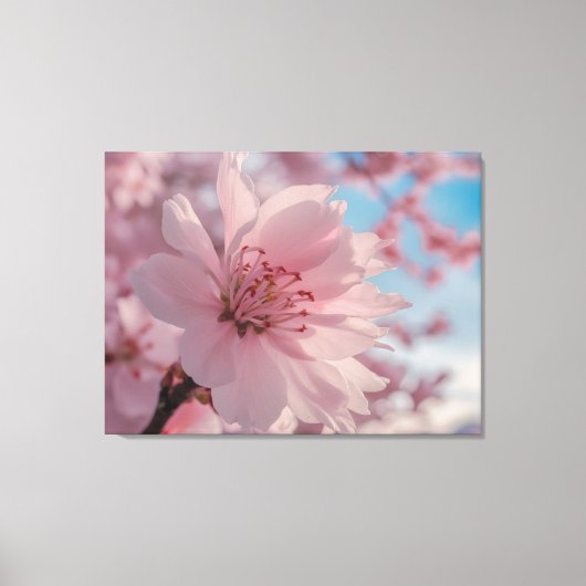 Serene Spring Flower Art Canvas Print (Voorkant)