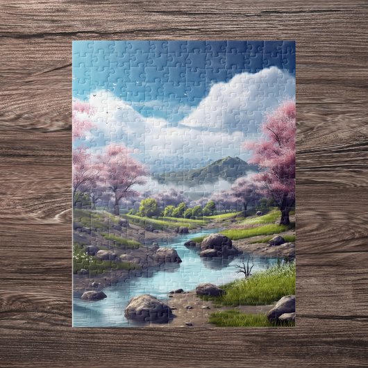 Serene Spring Mountain Legpuzzel