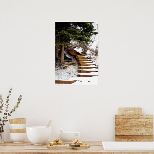 Serene Stairway Poster (Keuken)