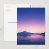 Serene Starry Night Mountain Lake Briefkaart (Voorkant / Achterkant)