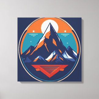 Serene Summit Grafisch Canvas Afdruk