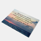 SERENE SUNRISE ISAIAH 41:10 DEURMAT (Schuin)