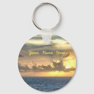 Serene Sunrise Personalized Sleutelhanger