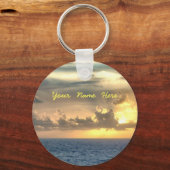 Serene Sunrise Personalized Sleutelhanger (Voorkant)