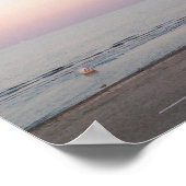 Serene Sunset Beach Ocean Photo Poster (Hoek)