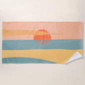 Serene Sunset Beach Towel Strandlaken (Voorkant)