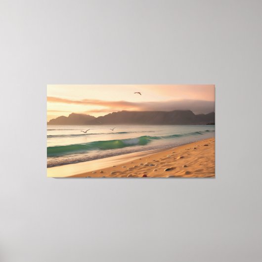 Serene Sunset Canvas Afdruk (Voorkant)