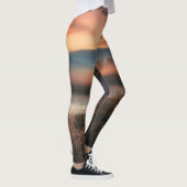 Serene Sunset Imprimer Leggings Haut-Taille - Natu (Droite)